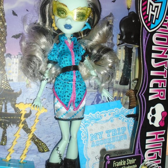 MATTEL, MONSTER HIGH, SCARIS, FRANKIE STEIN, DOLL, BRAND NEW!!! - Picture 2 of 7